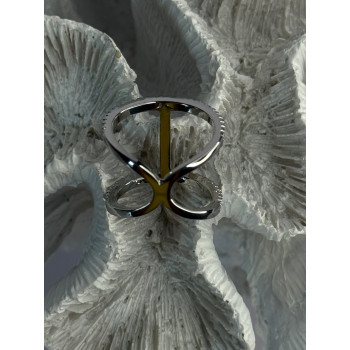 Elegant Design 925 Sterling Silver CZ Ring Size 7 & 8