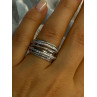 Beautiful Design 925 Sterling Silver CZ Ring Size 7 & 8