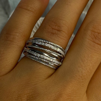 925 Sterling Silver Ring Size 7 (adjustable)