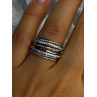Beautiful Design 925 Sterling Silver CZ Ring Size 7 & 8