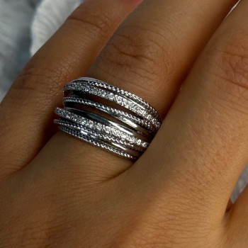 925 Sterling Silver Ring Size 7 (adjustable)