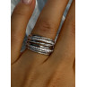 Beautiful Design 925 Sterling Silver CZ Ring Size 7 & 8