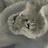 925 Sterling Silver Earrings Length 0.60 Inch
