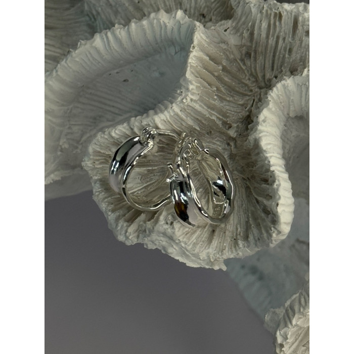 925 Sterling Silver Earrings Length 0.60 inch