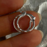 925 Sterling Silver Earrings Length 0.60 Inch