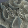 Beautiful Design Leaf 925 Sterling Silver Earrings Length 2.20 Inch