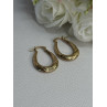 Elegant 925 Sterling Silver Gold Plated Earrings Length 1 Inch