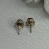 925 Sterling Silver Coral Earrings Length 0.30 Inch