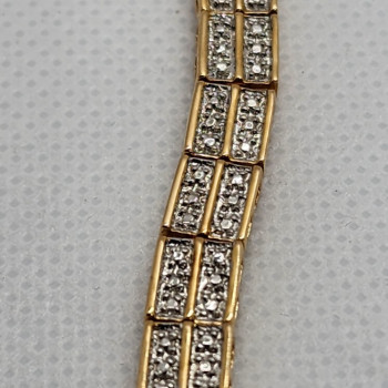 925 Sterling Silver Vermeil Diamonds 