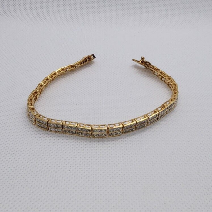 925 Sterling Silver Vermeil Diamonds 