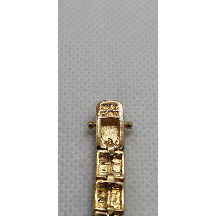 925 STERLING SILVER VERMEIL DIAMONDS 