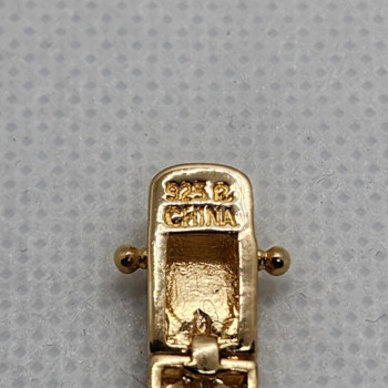 925 Sterling Silver Vermeil Diamonds 