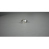 925 Sterling Silver Pearl & Colorless Spinel Ring Size 8