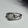 925 Sterling Silver Moonstone Ring Size 7