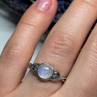 925 Sterling Silver Moonstone Ring Size 7