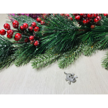 925 Sterling Silver CZ Skull Pendant