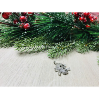 925 Sterling Silver CZ Skull Pendant