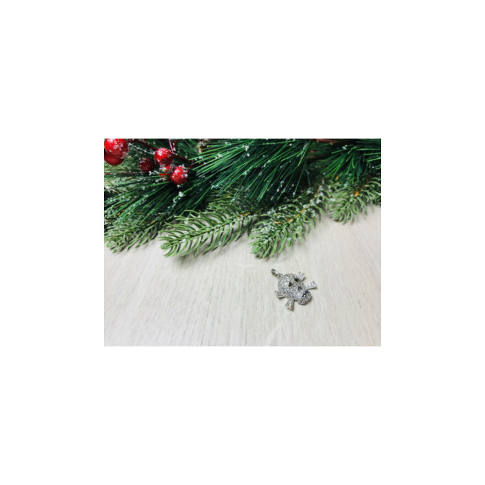 925 Sterling Silver CZ Skull Pendant