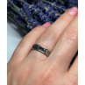 925 Sterling Silver Marcasite Ring Size 6