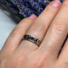 925 Sterling Silver Marcasite Ring Size 6