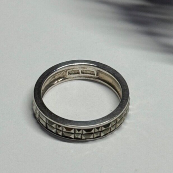 925 Sterling Silver Marcasite Ring Size 6
