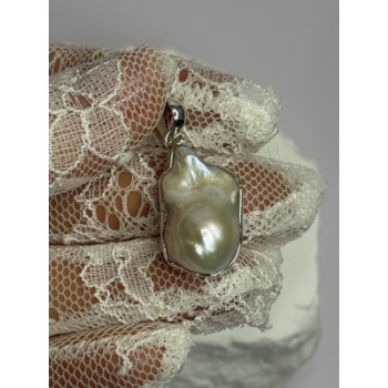 925 STERLING SILVER PEARL PENDANT LENGTH 1.3 INCH