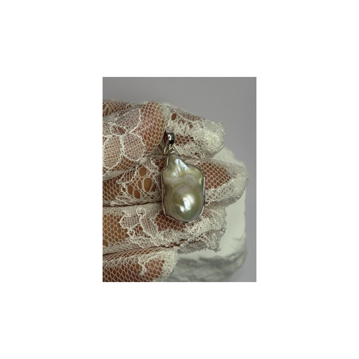 925 STERLING SILVER PEARL PENDANT LENGTH 1.3 INCH