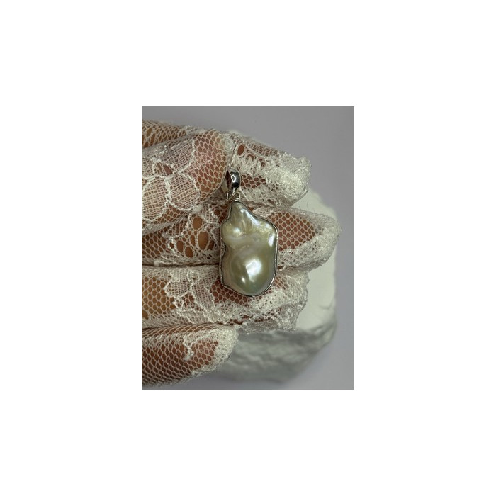 925 STERLING SILVER PEARL PENDANT LENGTH 1.3 INCH