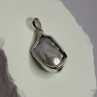 925 Sterling Silver Pearl Pendant Length 1.3 Inch