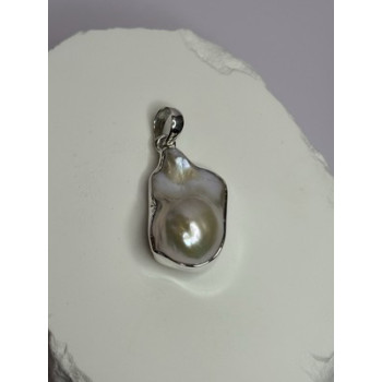 925 STERLING SILVER PEARL PENDANT LENGTH 1.3 INCH