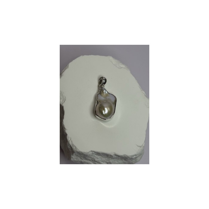 925 STERLING SILVER PEARL PENDANT LENGTH 1.3 INCH