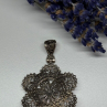925 Sterling Silver Flower Pendant