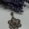 925 Sterling Silver Flower Pendant