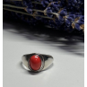 925 Sterling Silver Agate Ring Size 8.5