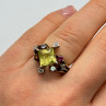 925 Sterling Silver SLV Tourmalines & Diamonds Ring Size 5.5