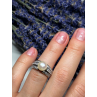 925 STERLING SILVER PEARL & CZ RING SIZE 5