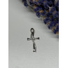 925 Sterling Silver Cross CZ Lenght 26.5 Mm