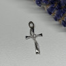 925 Sterling Silver Cross CZ Lenght 26.5 Mm