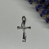 925 Sterling Silver Cross CZ Lenght 26.5 Mm