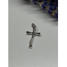 925 Sterling Silver Cross CZ Lenght 26.5 Mm