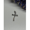 925 Sterling Silver Cross CZ Lenght 26.5 Mm