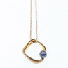 925 Sterling Silver Pearl Chain With Pendant Italy