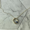 925 Sterling Silver Pearl Chain With Pendant Italy