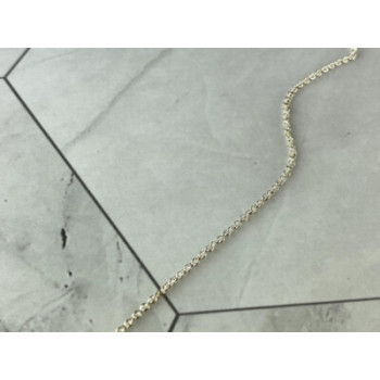 925 Sterling Silver Pearl Chain With Pendant Italy