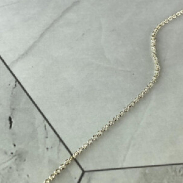925 Sterling Silver Pearl Chain With Pendant Italy