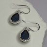 925 Sterling Silver Labradorite Earrings Length 1.2 Inch