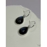 925 Sterling Silver Labradorite Earrings Length 1.2 Inch