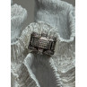 925 Sterling Silver Diamonds Men's Ring Size 9