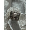 925 Sterling Silver Diamonds Men's Ring Size 9