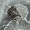 925 Sterling Silver Diamonds Men'S Ring Size 9